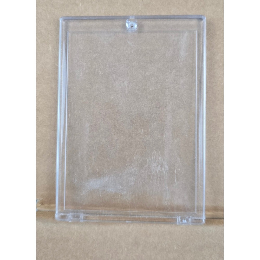 Lot of 34 Unbranded Single Screw Hard Acrylic Trading Card Holders USED
